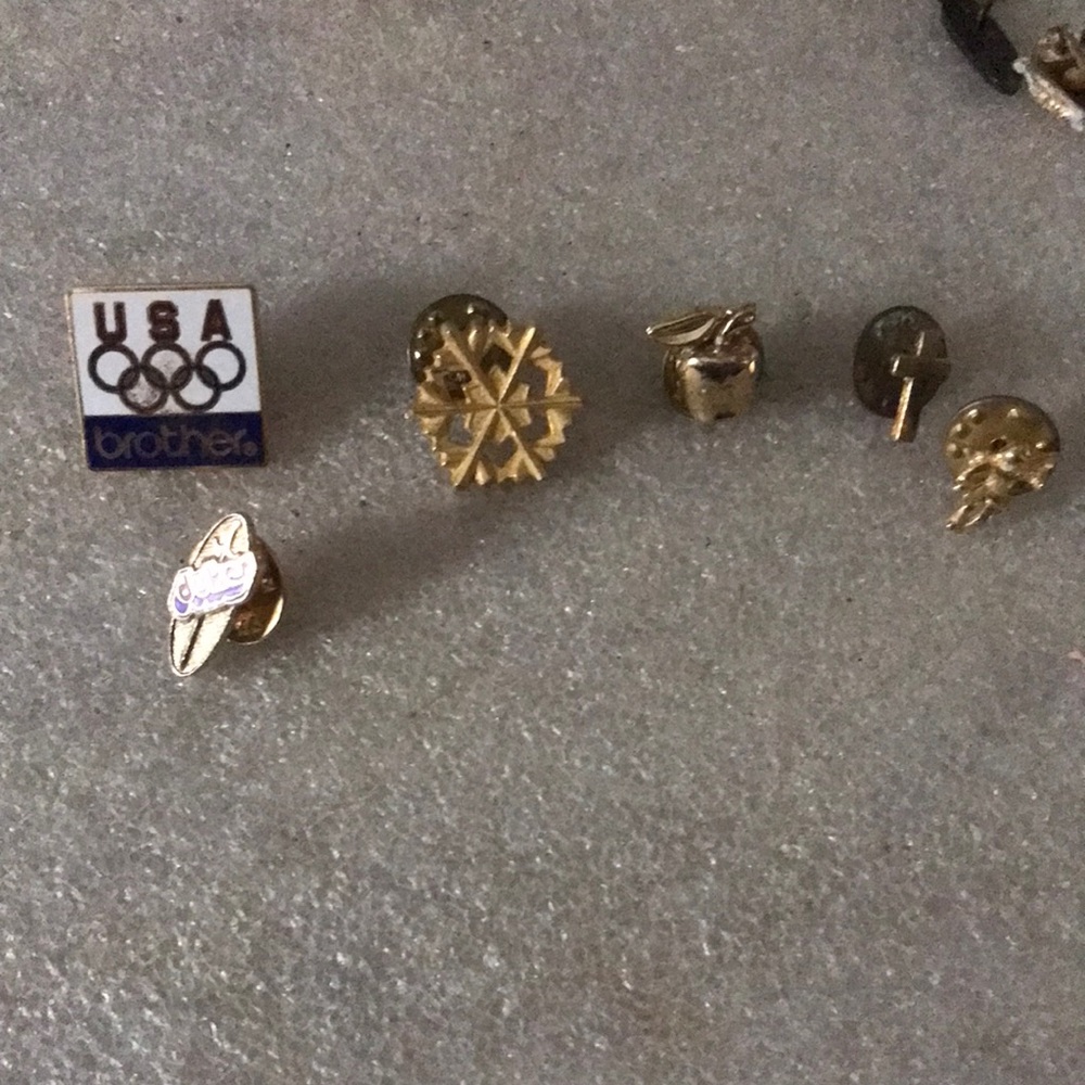Gold filed pins lot of 6